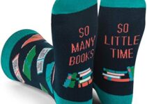 Lavley Funny Socks for Book Lovers, Teachers, Nerds, and Geeks – Unisex for Men, Women, and Teens