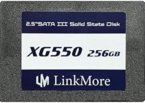 LinkMore XG550 256GB 2.5” SATA III (6Gb/s) Internal SSD, Solid State Drive, Read Speed Up to 500MB/s, 2.5 inch for Laptop and PC Desktop