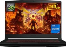MSI Thin 15 Gaming Laptop, Intel Core i7-12650H 10-Cores, GeForce RTX 4050, 32GB RAM, 2TB SSD, 15.6″ FHD 144Hz Display, Type-C, Cooler Boost 5, Win11 +GM Accessories