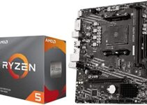 Micro Center AMD Ryzen 5 3600 6-Core 12-Thread Unlocked Desktop Processor with Wraith Stealth Cooler Bundle with MSI A520M-A PRO Gaming Motherboard (AMD AM4, DDR4, PCIe 4.0, Micro-ATX)