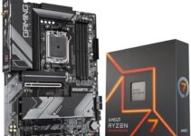 Micro Center AMD Ryzen 7 7700X 8-Core 16-Thread AM5 5.4 GHz Unlocked Desktop Processor Bundle with GIGABYTE B650 Gaming X AX AM5 DDR5 ATX Gaming Motherboard (PCIe 4.0 M.2/ USB 3.2 Gen2x2 Type-C)