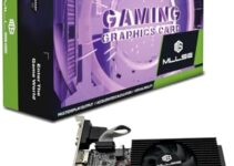 Mllse Radeon R7 240 4GB Graphics Card, 320SP DDR3 128-bit CRT HDMI DVI Office Gaming Ultra-Thin LP Video Card, PCI Express 3.0 Single Fan for Office and Gaming