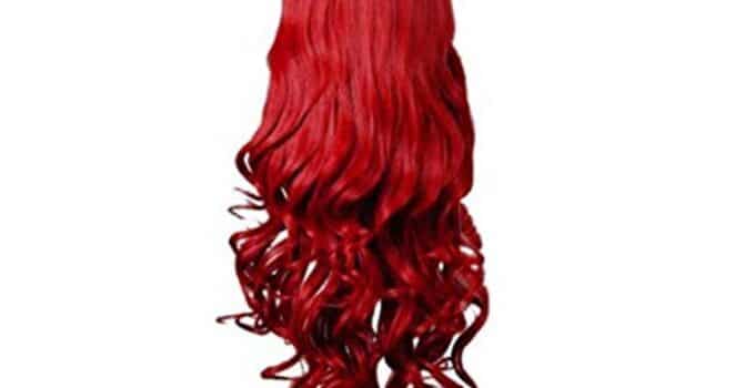 Rbenxia Curly Cosplay Wig Long Hair Heat Resistant Spiral Costume Wigs Anime Fashion Wavy Curly Cosplay Daily Party Red 32″ 80cm