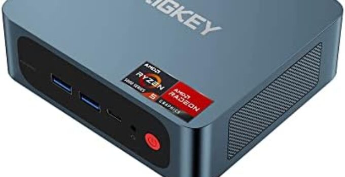 TRIGKEY S5 Pro Max 57W 19V3A Mini PC Ryzen 7 5800H（Up to 4.4GHz） 8 Core 16 Thread Mini Computer 32G DDR4+500G NVME SSD Micro PC | 8Core 2000MHz HD| WiFi-6 | BT 5.2 | HDMI +DP+ Type-C | USB 3.2