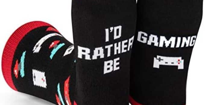 Video Game Socks Funny Gaming Gifts – Unisex for Men, Women and Teen Gamers