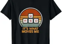 WASD It’s What Moves Me Gaming PC Gamer Keyboard Retro T-Shirt