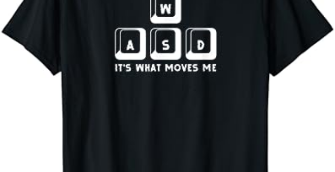 Wasd Its What Moves Me PC Keyboard Gamer T-Shirt