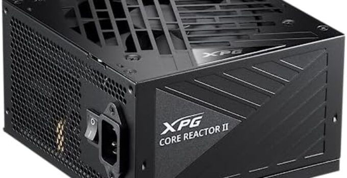 XPG Core Reactor II Modular PSU: ATX3.0-80 Plus Gold – ATX – Fully Modular Power Supply – 10 Year Warranty – 750 Watt(COREREACTORII750G-BKCUS)
