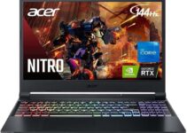 acer Nitro AN515 Gaming Laptop 6-Core Intel i5-11400H up to 4.5Ghz 16GB 512GB SSD 15.6in Full HD Multi-Color RGB Backlit Keyboard NVIDIA GeForce RTX 3050 HDMI Win 11 (AN515-57- Renewed)