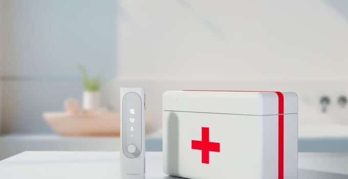 Withings’ latest gadget combines a thermometer, pulse oximeter, EKG, and stethoscope