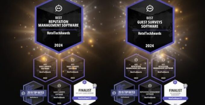 GuestRevu Wins Best Guest Survey and Reputation Management Software at 2024 HotelTechAwards