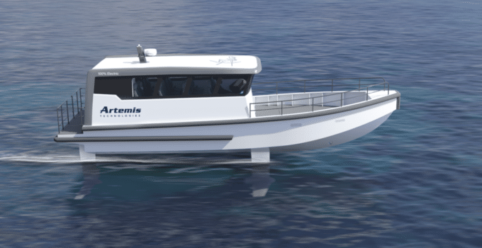 Artemis Technologies: Denmark to get its first 100% electric foiling workboat
