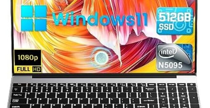 ANPCOWER 2024 Latest 15.6” Laptop with 2.0GHz Intel Processor(up to 2.9GHz), 16GB DDR4 RAM, 512GB SSD, Windows 11 Laptop Computer with IPS FHD 1080P Display, 5G/2.4Ghz WiFi, USB 3.0, Bluetooth 4.2