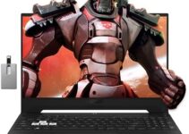 Asus 2022 TUF F15 15.6” WQHD 144Hz Gaming Laptop, Intel 12th Core i7-12650H, NVIDIA GeForce RTX 3050 Graphics, 32GB DDR5 RAM, 1TB PCIe SSD, Backlit Keyboard, Win 11, Black, 32GB USB Card