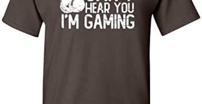 Can’t Hear You I’m Gaming Headset Graphic Video Games Gamer Mens Funny T Shirt