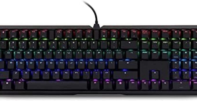 Cherry MX Board 3.0 S Wired Gamer Mechanical Keyboard with Aluminum Housing – MX Red Switches (Slight Clicky) for Gaming and Office – Customizable RGB Backlighting – Full Size – Black