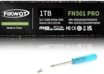 Fikwot FN501 Pro NVMe SSD – M.2 2280 PCIe Gen3 x4 Internal Solid State Drive, Up to 3,500MB/s, SLC Cache 3D NAND TLC, Compatible with Laptop & PC Desktop (1TB)