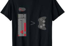 Gamer PC keyboard Mouse vs Console Gaming tshirt T-Shirt