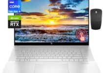 HP Envy 16″ WQXGA Touchscreen Laptop 2023 Newest, Intel Core i9-13900H(14-Core, Up to 5.4GHz), GeForce RTX 4060, 32GB DDR5 RAM, 1TB SSD, Wi-Fi 6E, Backlit Keyboard, Quad Speakers, Windows 11 Home