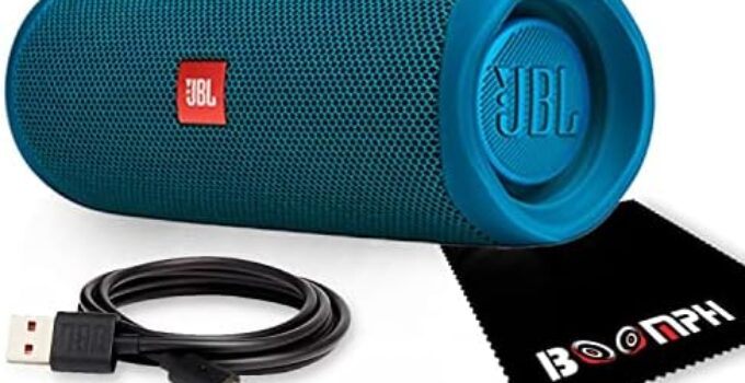 JBL Flip 5: Portable Wireless Bluetooth Speaker, IPX7 Waterproof – Eco Blue Edition