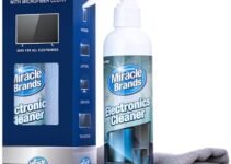 MiracleSpray for Electronics Cleaning, Safe for Any TV, Phone, Monitor, Keyboard, Screen, Computer, Tablet, Includes Microfiber Towel (8 Fl Oz)