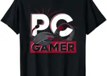 Mouse Playing Video Games Player Gift PC Gamer Gaming T-Shirt