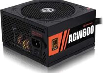 Power Supply 600W 80+ Bronze Certified PSU (ARESGAME, AGW600)