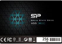 Silicon Power 256GB SSD 3D NAND A55 SLC Cache Performance Boost SATA III 2.5″ Internal Solid State Drive SU256GBSS3A55S25AH