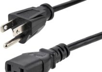 StarTech.com 6ft (1.8m) Heavy Duty Power Cord, NEMA 5-15P to C13 AC Power Cord, 15A 125V, 14AWG, Replacement Computer Power Cord, Monitor Power Cable, PC Power Supply Cable, UL Listed (PXT101146)
