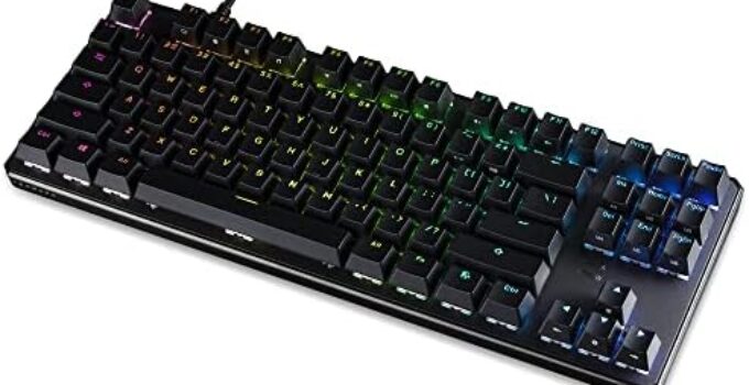 TECWARE Phantom+ 87 Key Mechanical Keyboard, RGB led, Wraith Brown Switch