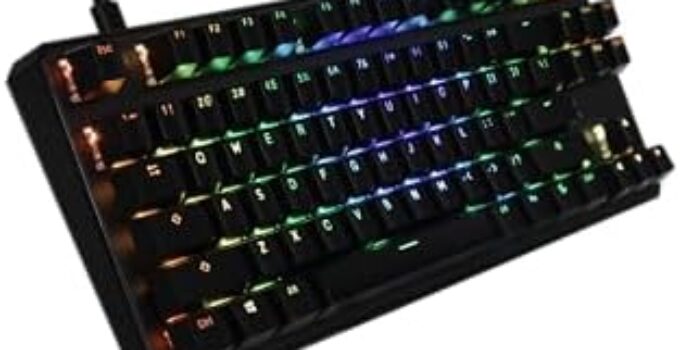 TECWARE Phantom+ 87 Key Mechanical Keyboard, RGB led, Wraith Red Switch