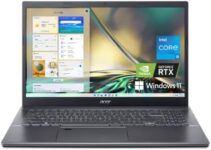 acer Aspire 5 A515-57G-58R7 Slim Laptop | 15.6″ Full HD IPS | Intel Core i5-1240P | NVIDIA GeForce RTX 2050 | 8GB DDR4 | 512GB SSD | Wi-Fi 6 | Thunderbolt 4 | Fingerprint Reader | Backlit KB | Win 11