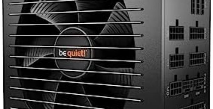 be quiet! BN517 Straight Power 12-1200w 80 Plus Platinum, ATX 3.0, Modular Power Supply, for PCIe 5.0 GPUs and GPUs with 6+2 pin connectors, Silent 135mm be quiet! Fan – BN517