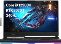 ASUS ROG Strix Scar 15.6″ 240Hz QHD Gaming Laptop, 12th Gen Intel Core i9 12900H, 32GB DDR5, 1TB PCIe SSD, RGB Keyboard, NVIDIA GeForce RTX 3070 Ti, WiFi 6, Win 11 Pro, Black, 32GB Hotface USB Card