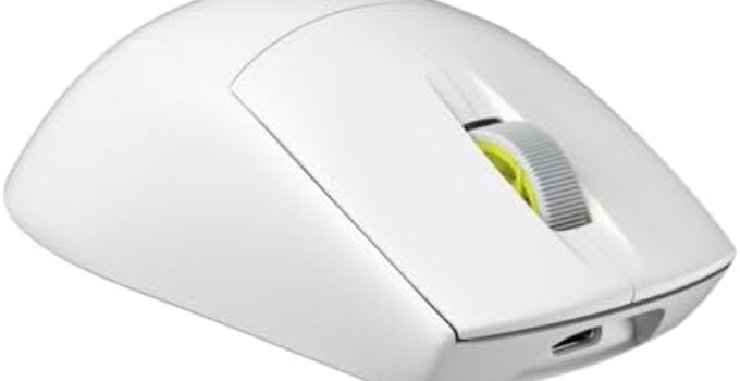 Corsair M75 AIR Wireless Ultra-Light FPS Gaming Mouse – 26,000 DPI – Ultra-Fast Input – Symmetric Shape – iCUE Compatible – PC, Mac – White