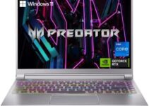 Acer Predator Triton 14 Gaming/Creator Laptop | 13th Gen Intel i7-13700H | NVIDIA GeForce RTX 4070 | 14″ Mini LED 250Hz G-SYNC Display | 16GB LPDDR5 | 1TB PCIe Gen4 SSD |WiFi 6E | PT14-51-7979, Silver