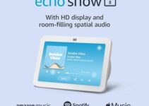All-new Echo Show 8 (3rd Gen, 2023 release) | With Spatial Audio, Smart Home Hub, and Alexa | Glacier White