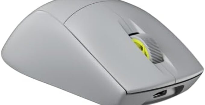 Corsair M75 AIR Wireless Ultra-Light FPS Gaming Mouse – 26,000 DPI – Ultra-Fast Input – Symmetric Shape – iCUE Compatible – PC, Mac – Light Gray
