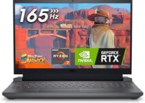 Dell G15 5535 Gaming Laptop – 15.6-inch FHD (1920×1080) 165Hz 3ms Display, AMD Ryzen 7-7840HS Processor, 16 GB DDR5 RAM, 512 GB SSD, NVIDIA GeForce RTX 4060, Windows 11 Home – Dark Shadow Gray