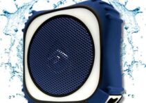 ECOXGEAR EcoEdge Pro Bluetooth Speakers – Large Bass Enhancing Passive Woofer, Waterproof Speaker w/LED Party Lights, 20+ Hours Playtime Portable Speaker, Siri and Google Voice Assistant Activated
