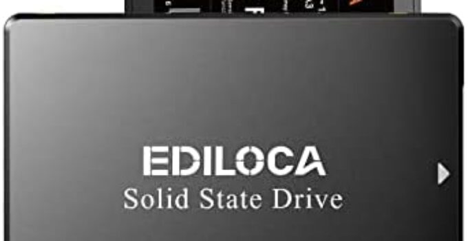 ES106 500GB SSD SATA III 2.5″ 3D TLC NAND Flash Internal Hard Drive, up to 550MB/s Read, Upgrade PC or Laptop Memory and Storage(Black)