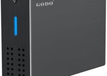 GODO 2.5 inch Dual Bay RAID Hard Drive Enclosure,USB3.0 to 2.5″ SATA I/II/III HDDs SSDs RAID External Enclosure,Support UASP Trim & Max 16TB,RAID 0/1/JBOD/PM Mode,Aluminum,Black