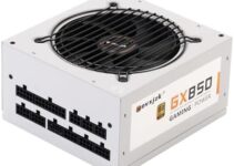 Hovxjzk 850W Power Supply• 80 Plus Gold ATX 3.0 & PCIE 5.0 Ready Fully Modular•Gaming PSU•120mm Silent FDB Fan•5 Year Warranty（White）