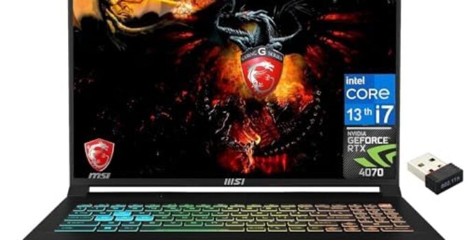 MSI 2024 Newest Crosshair Gaming Laptop, 16″ FHD+ 144Hz IPS Display, NVIDIA GeForce RTX 4070, Intel Core i7-13620H (Beats i9-12900H), 64GB DDR5 RAM, 2TB SSD, Backlit Keyboard, Wi-Fi 6, Windows 11 Home