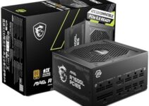 MSI MAG A750GL PCIE 5 & ATX 3.0 Gaming Power Supply – Full Modular – 80 Plus Gold Certified 750W – Compact Size – ATX PSU