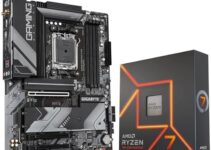 Micro Center AMD Ryzen 7 7700X 8-Core 16-Thread AM5 5.4 GHz Unlocked Desktop Processor Bundle with GIGABYTE B650 AORUS Elite AX AM5 DDR5 ATX Gaming Motherboard