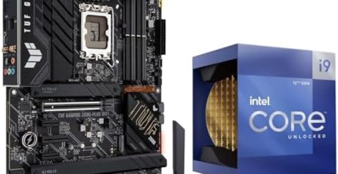 Micro Center Intel Core i9-12900K 16 Cores up to 5.2 GHz Unlocked Desktop Processor with Integrated Intel UHD Graphics 770 Bundle with ASUS TUF Gaming Z690-PLUS WiFi LGA1700 DDR5 ATX Motherboard