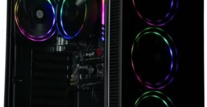 Periphio Terra Prebuilt Gaming PC – AMD Ryzen 5 5600G CPU (4.4GHz Turbo) | Radeon Vega 7 Graphics | 1TB M.2 NVMe SSD | 16GB DDR4 RAM | Windows 11 Gaming Desktop Computer | WiFi + BT