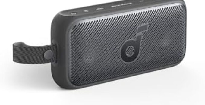 Soundcore Motion 300 Wireless Hi-Res Portable Speaker with BassUp, Bluetooth with SmartTune Technology, 30W Stereo Sound, 13H Playback, and IPX7 Waterproof, for Backyard, Camping, and Hiking