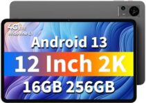 TECLAST Tablet 12 inch Android 13 Tablets, T60 with 256GB Storage(Expand to 1TB), Unisoc T616 CPU, 8000mAh +18W PD Fast Charger, 4 Speakers, 5G WiFi+4G LTE, Dual 13MP Camera,GPS